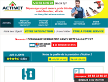 Tablet Screenshot of depannage-serrurerie-nancy.com
